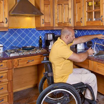 Wheelchair friendly kitchen